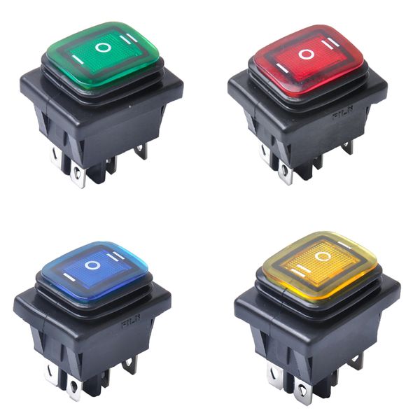 

4 pieces 6 pin on-off-on car boat rocker toggle switch waterproof