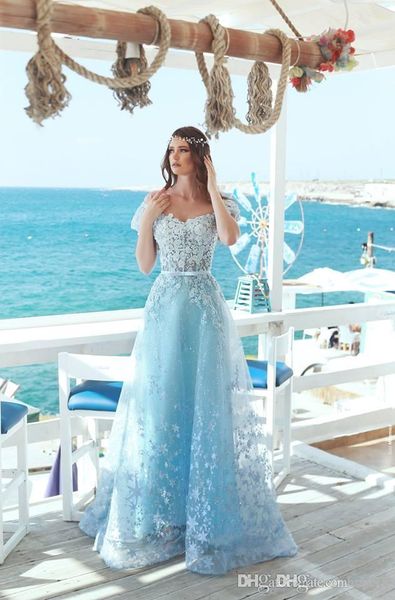 Discount A Line Tulle Lace Off Shoulder Beach Country Wedding Guest Dresses Bridal Gowns 2019 Abiti Da Sposa In Spiaggia Dubai Sale Designer Gown