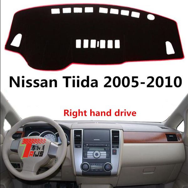 

taijs left hand drive car dashboard cover for tiida 2005-2010 dacron fashion creative dashboard pad for tiida 05-10