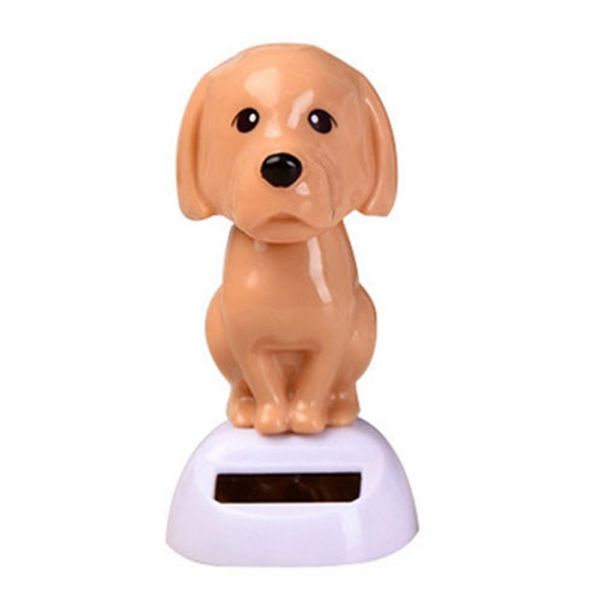 

nodding puppy doll car ornaments cute dancing shaking head dashboard decoration auto accessories solar powered car styling
