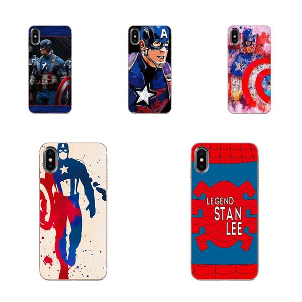 

custom for huawei p7 p8 p9 p10 p20 p30 lite mini plus pro y9 prime p smart z 2018 2019 tpu cover captain america spider man marve