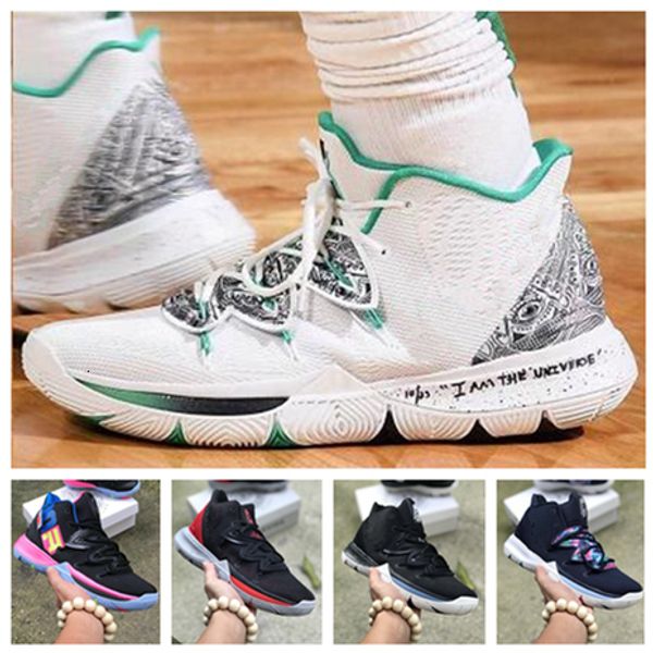

2019 sell kyries irving 5 basketball shoes mens irving 5 gold/championship mvp finals training sneakers sports running shoes size 40-46