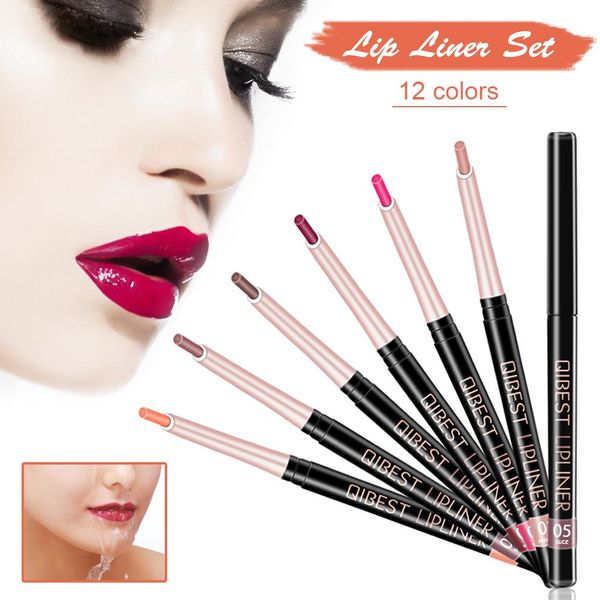 

2019 new 2 colors/set matte lip stick lipliner lip liner pencil matt nude lipsliner pen set beauty makeup tool cosmetic