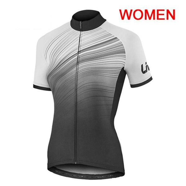 

2019 liv women cycling jersey summer breathable cycling clothing racing shirt bike clothes mountian bicycle sportswear k071608, Black;red