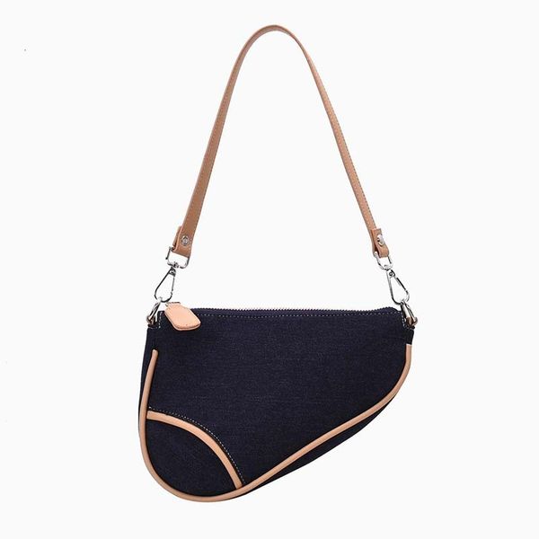 

high texture niche single shoulder package woman package 2019 autumn joker chic saddle western style oblique satchel