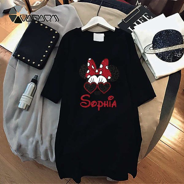 

fashion womens designer t shirt dresses new arrival women casual streetwear dresses tees dress with printed size -4xl, Black;pink