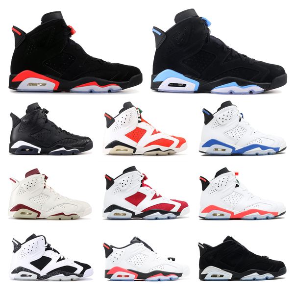 

carmine 6 classic 6s basketball shoes unc black blue white infrared low chrome women men sport blue red oreo alternate oreo black cat
