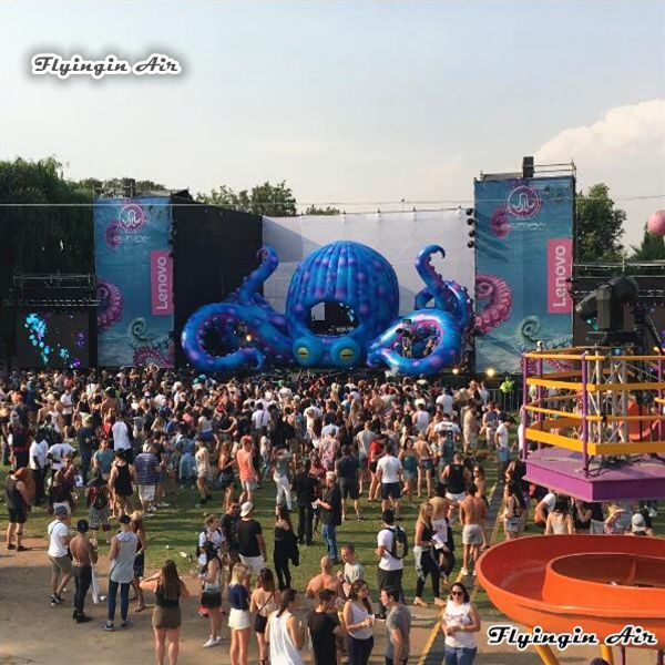 2020 Outdoor Stage Decor Inflatable Octopus With Eight Sucker