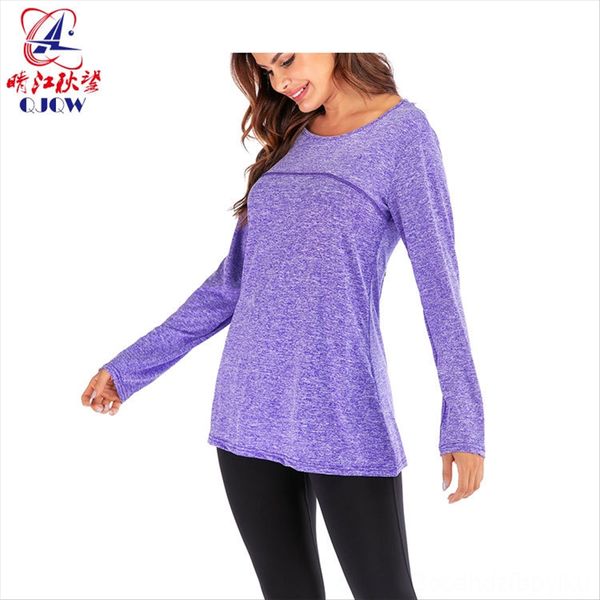 

yoga sports loose long-sleeved backless fitness shop yoga suit sports women's loose long-sleeved backless fitness t-shirt suit shop, White
