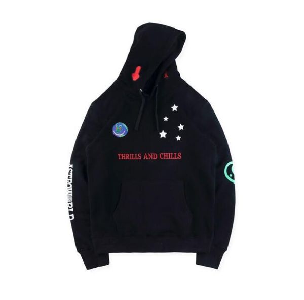 

Fashion-Astroworld Острые ощущения и озноб Вышитые TRAVIS SCOTT Мужские дизайнерские толстовки
