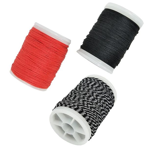 

bow string serving thread 120m thread serving cord line nylon bowstring, Black;red