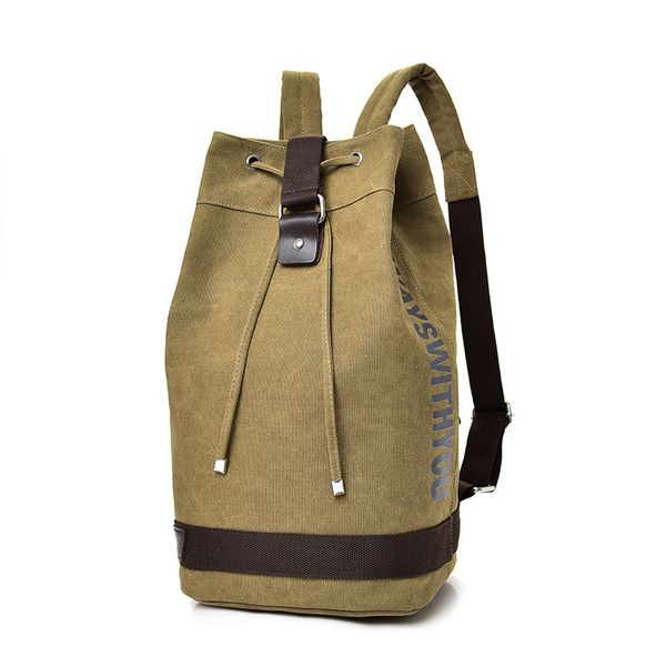 

large capacity rucksack man travel bag mountaineering backpack men canvas bucket shoulder bags male canvas backpacks mochila