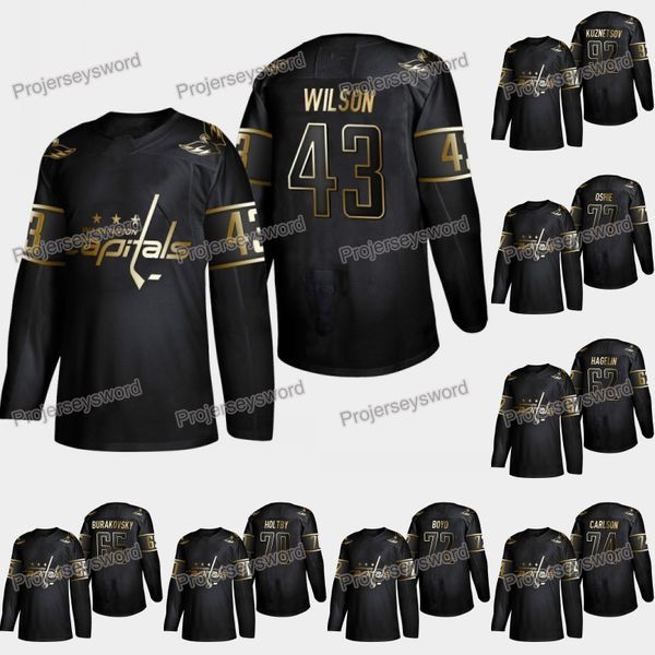 

Washington Capitals Tom Wilson 2019 Golden Edition Jersey Brooks Orpik Carl Hagelin Andre Burakovsky Braden Holtby John Carlson T. J. Oshie