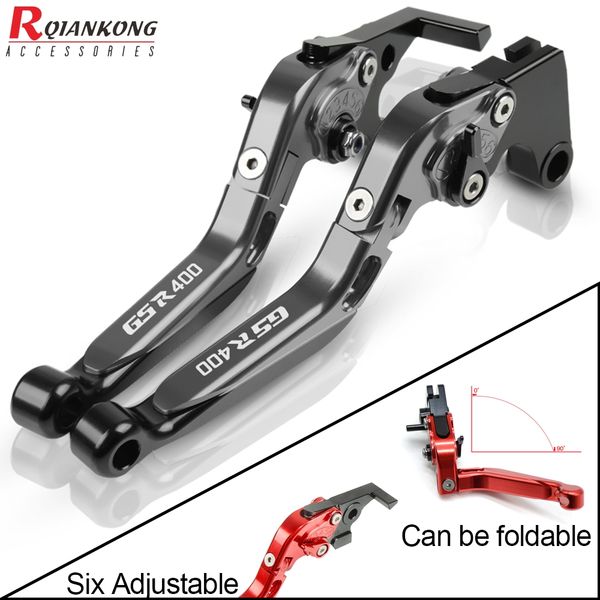 

new motorcycle clutch brake lever cnc aluminum extendable adjustable foldable levers for gsr 400 2008 2009 2010 2011 2012