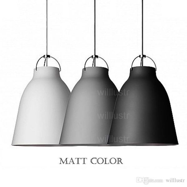 

willlustr caravaggio pendant lamp nordic modern cecilie manz suspension light hanging lighting matt gray color small large size
