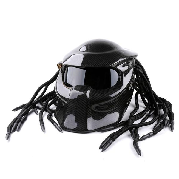 

универсальная маска для лица из углеродного волокна высокое качество фигурку железный человек мотоциклетный шлем косички с бахромой на 690 с