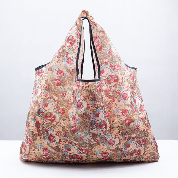 

tote foldable large capacity waterproof supermarket portable shopping bag eco friendly shopper fruits