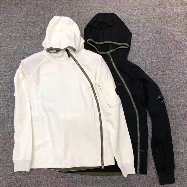 

spring new hooded white black harajuku sweatshirts mens c.p. 2020 hoodies