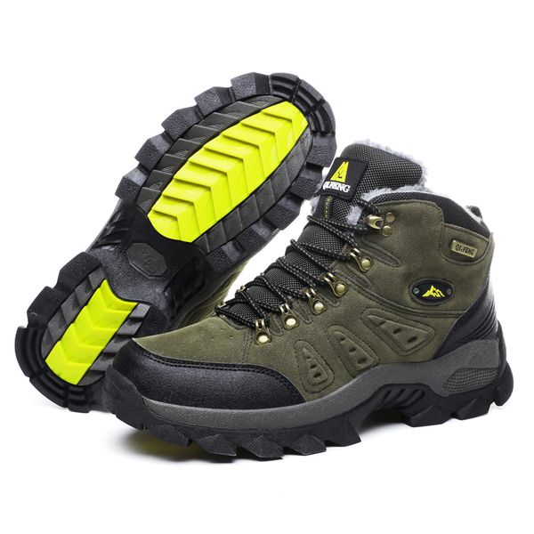 

men hiking shoes winter mountain climbing boots sport trekking camping shoes