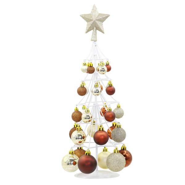 

layout holiday ball tower shopping mall craft gift party supplies mini exquisite christmas ornament home new year tree star