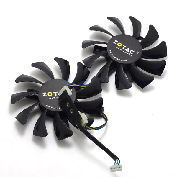 

оригинальный 75mm ga81s2u 0.38a cooler вентилятор замена для zotac geforce gtx 970 4gb графика видео карты охлаждающие вентиляторы