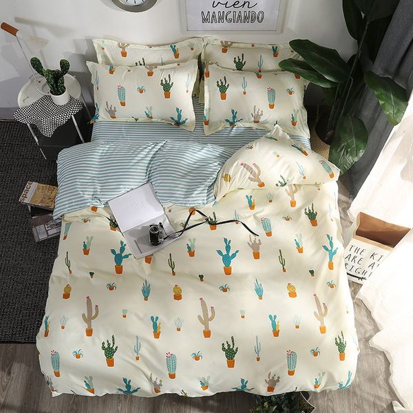 

4pcs bedding sets bed sheet cozy bedding set bed linen duvet cover bed sheet pillowcase/bed set 5 size