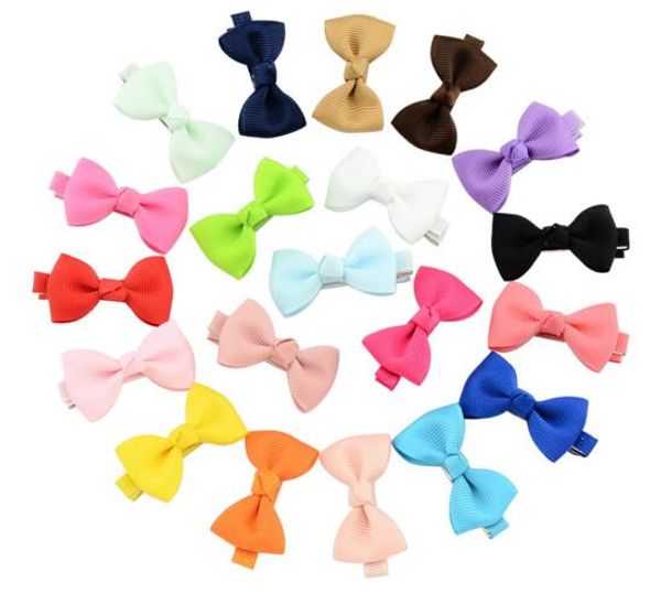 

BB Girl Hair Bows Candy Colors 1.77 inch Bow Design Girl Barrettes Elegant Princess Girls Hair Accessory