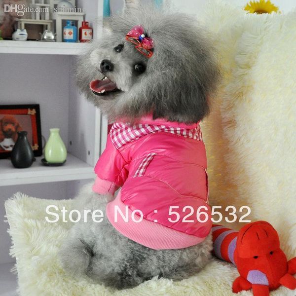 

оптовая продажа-бесплатная доставка 2015 новый pet пальто собака пальто pet одежда для собак толстая хлопчатобумажная куртка хлопчатобумажна
