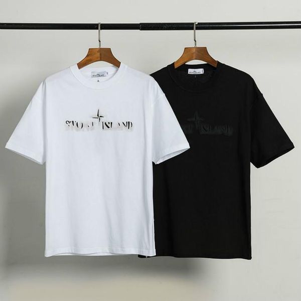 

luxury european short sleeve logo embroidery honeybee tee fashion men and women couple designer t-shirts dh2005, White