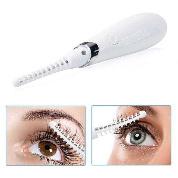 

mini electric usb heated eyelash curler long lasting heated perm eye lashes curler makeup beauty styling curling tool