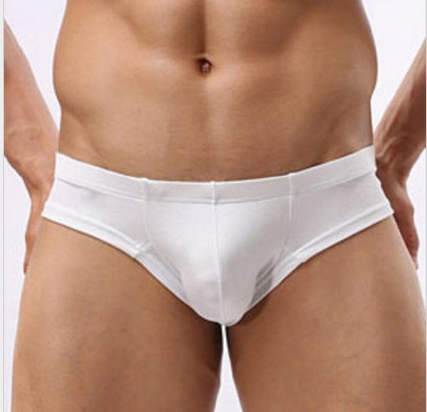 

wholesale-red men brief underwear shorts underwear men seamless panties male briefs solid shorts men underpants, Black;white