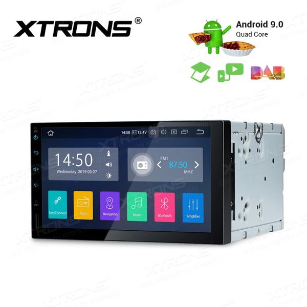 

7'' android 9.0 universal car multimedia radio stereo player gps navigation dab+ tpms bluetooth fm wifi usb 2 din no dvd car dvd