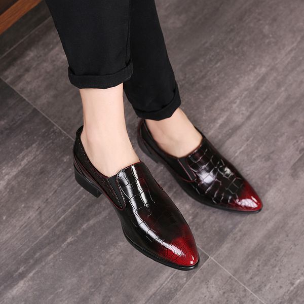 

set tiptoe head leather shoes the most code leather shoes taobao, Black