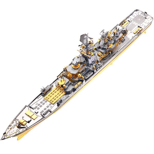 

mmz piececool 3d metal puzzle russian japan kongou nagato battleship diy assemble model kits laser cut jigsaw toy gift y200413