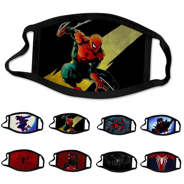 

горячая продажа spider-man человек-паук герой супер дизайнер роскоши kid маска партии cosplay многоразовый моющийся dust ветрозащитный дети