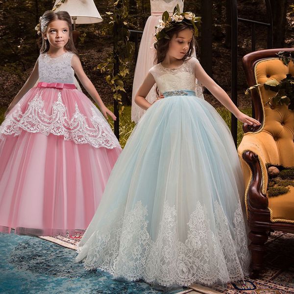 

long pink pink bridesmaid lace diamond wedding party dress flower embroidered dress show performance party, Red;yellow