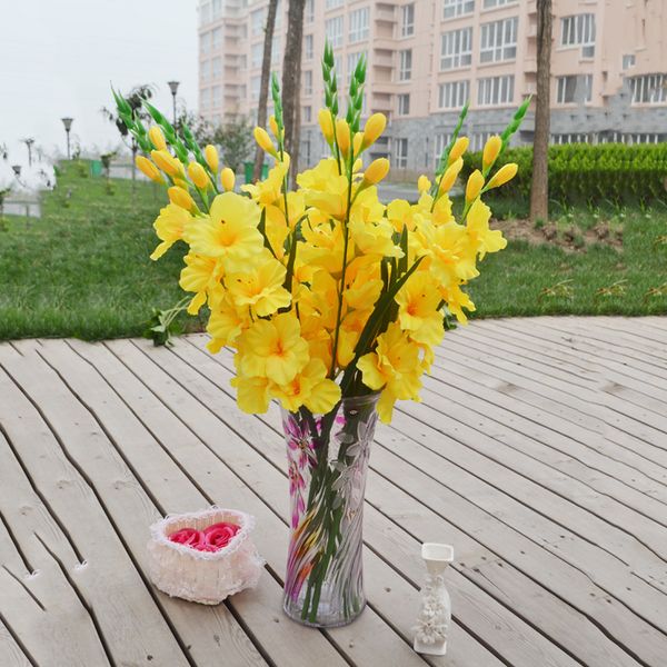 

2pcs artificial simulation gladiolus flower stem wedding home decor