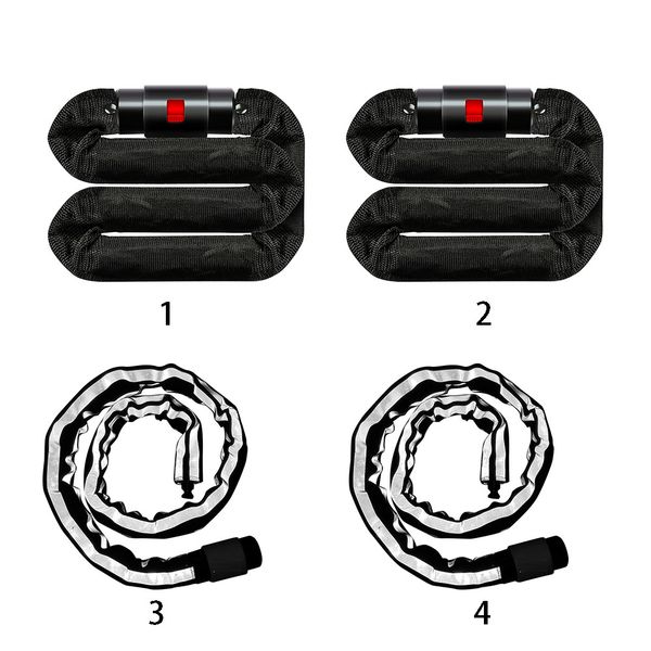 

metal chain lock long mountain bike universal durable security motorcycle cycling protective keys accessories anti theft
