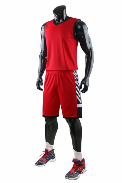 

discount men training basketball sets with shorts uniforms reversible basketball jerseys for that home and away look kits sports 23-19, Blue;black