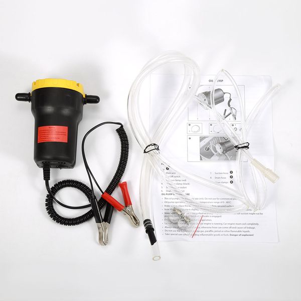 

12v 5a 60w oil extractor transfer pump diesel fuel engine oil transfer pump + tubes for diesel and gasoline