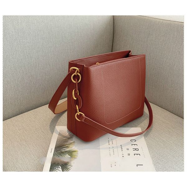 

сумки для женщин кожаных ведер сумки большой емкость нового 2020 tide закат сумка плечо сумки head layer cowhide