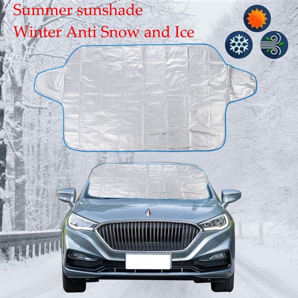 

1pc car-styling car covers windscreen cover heat sun shade anti snow frost ice shield dust protector winter 192 x 70cm