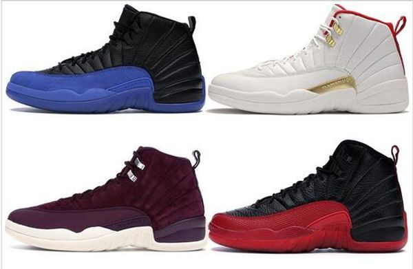 

2020 new black game royal jumpman 12 12s mens basketball shoes cny dark grey flu game wings luxury designer men shoes