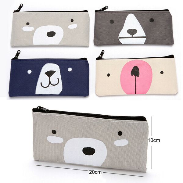 

cute cartoon pencil pen case cosmetic makeup bag storage pouch purse stationery toiletry kits