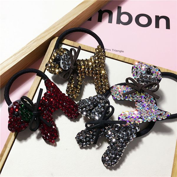 

selling new fashion sweet dogs design hair pins tiara for women girls party accessories halloween jewelry chl216, Golden;white