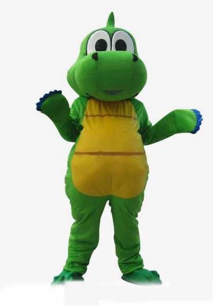 

2019 factory green dinasaur mascot costume, Red;yellow