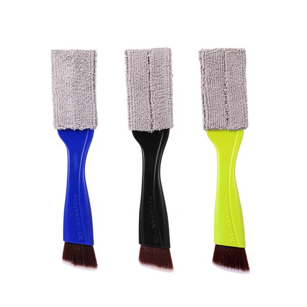 

portable double side multi-function interior cleaning brushes car wash tools for air conditioning panel gap dusting remove