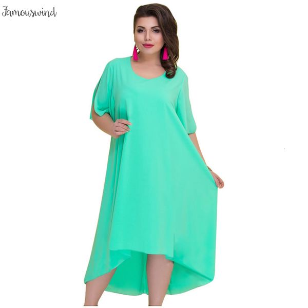 

summer dresses casual loose plus size women 2019 vintage irregular long dress big solid size dress large sizes vestidos 6xl, Black;gray