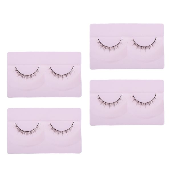 

4 пары девушка кукла вьющиеся накладные ресницы для кукол глаза diy делая аксессуар