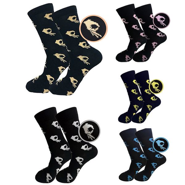 

casual cotton socks fashion mens women socks antsummer tube casual comfortable cotton lace antiskid calcetines#20, Black